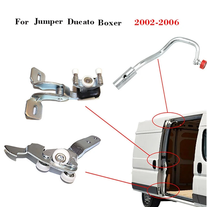 

Автомобильный нижний Средний верхний раздвижной боковой дверной ролик для Fiat Ducato Peugeot Boxer Citroen Jumper 2002-2006 правосторонний