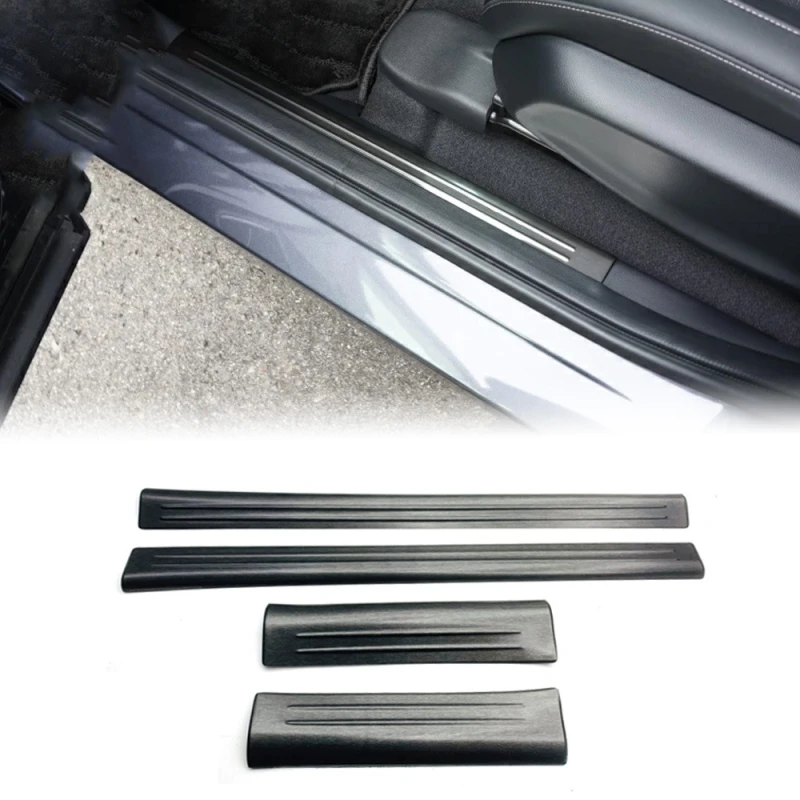 

For Honda HR-V HRV Vezel 2021 2022 Built-in Door Sill Scuff Plate Cover Trim Door Welcome Pedal Threshold Bar Cover Trim Strips