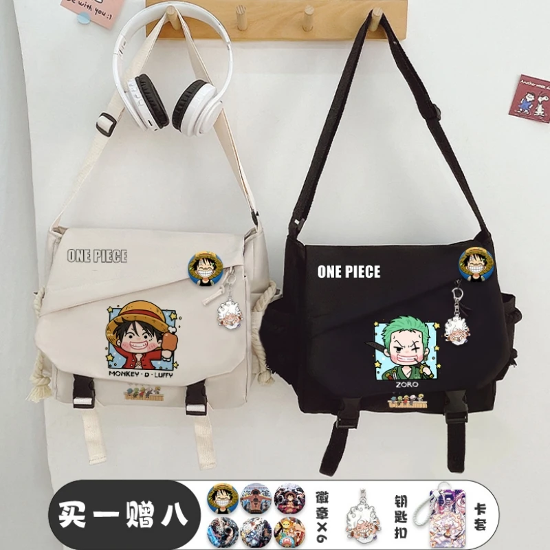 

One Piece Monkey D.luffy Chopper Single-shoulder Bag Peripheral Crossbody Bag High School Students Bag Boys Class Bag Gift