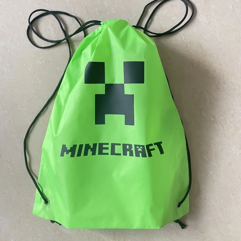 Minecraft сумка на шнурке рюкзак мультфильм аниме сумки плечо складная спортивная
