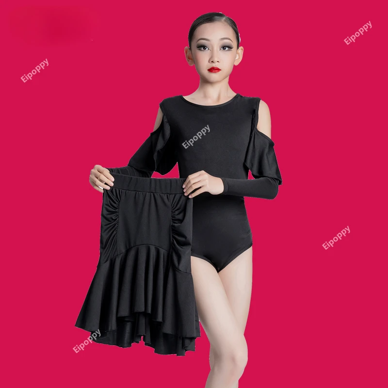 Новинка детская тренировочная одежда для латиноамериканских танцев костюм