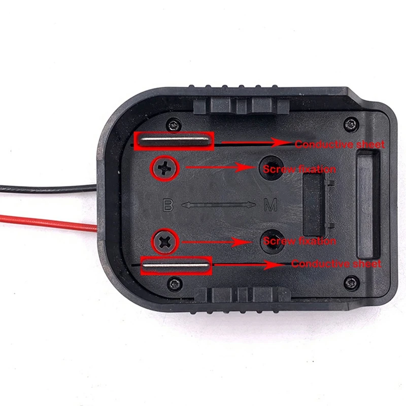2x адаптер для MAKITA и BOSCH 18 в питания аккумулятора с 12 Awg
