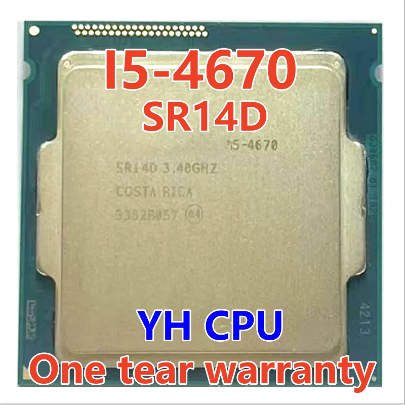 

I5-4670 i5 4670 SR14D 3,4 ГГц четырехъядерный ЦПУ Процессор 6 Мб 84 Вт LGA 1150