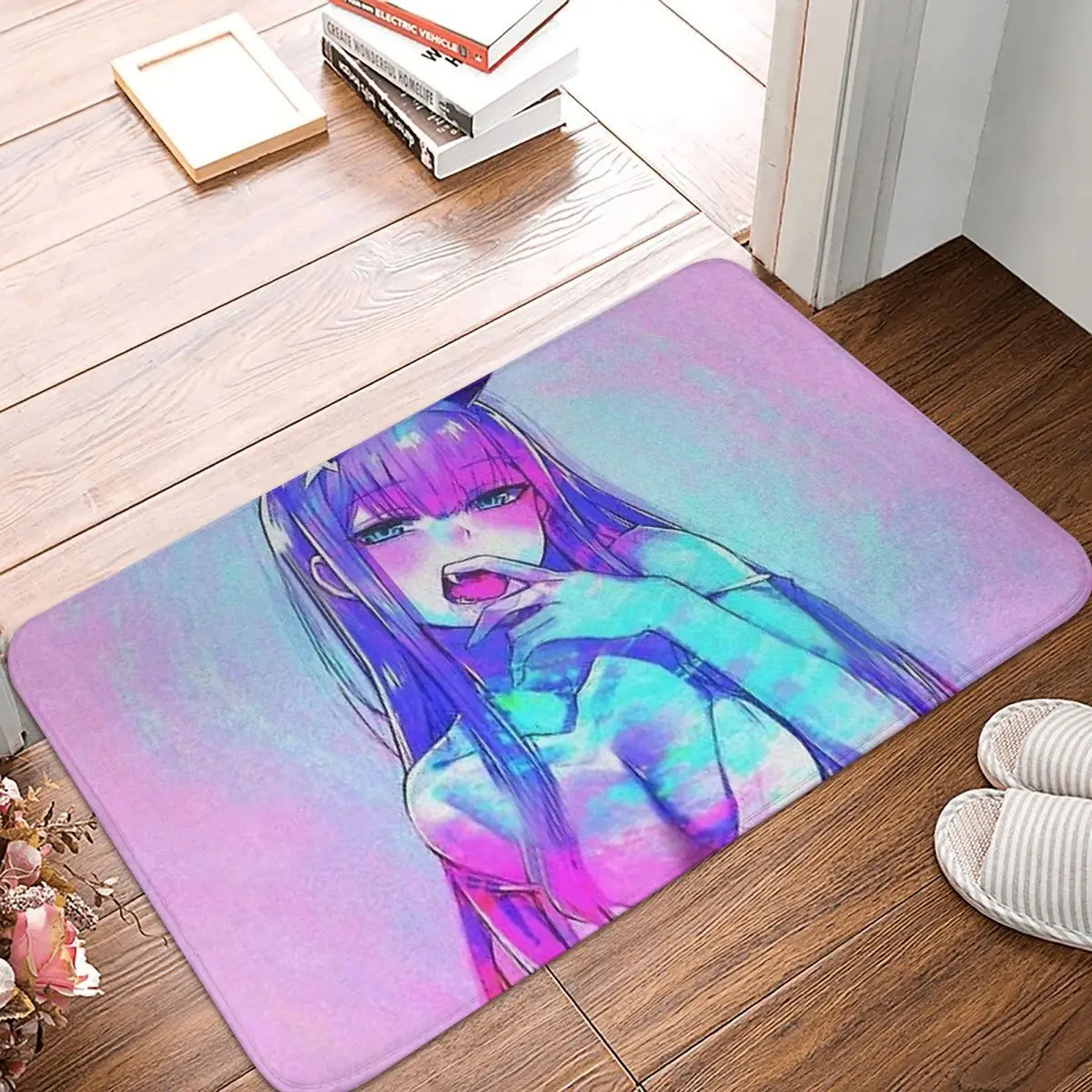 

DARLING in the FRANXX Bathroom Mat Zero Two Beauty Sexy Doormat Kitchen Carpet Balcony Rug Home Decoration