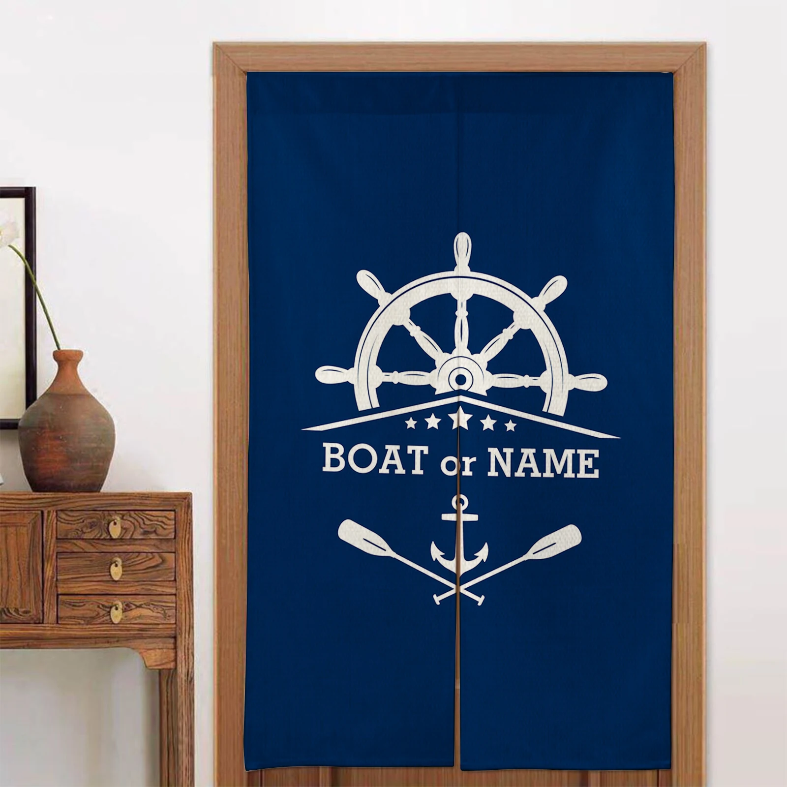 Японские льняные дверные занавески на заказ морские кухонные