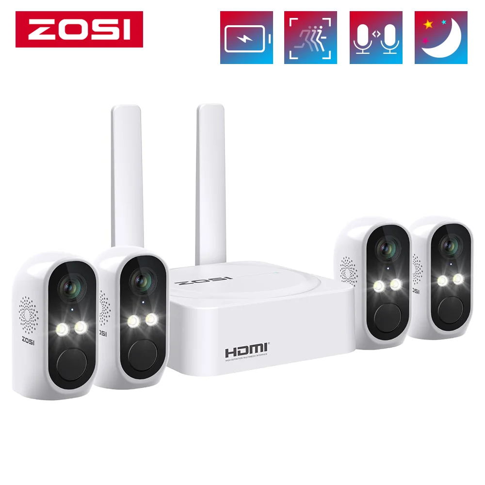 With Color Night Vision Video Surveillance Kit