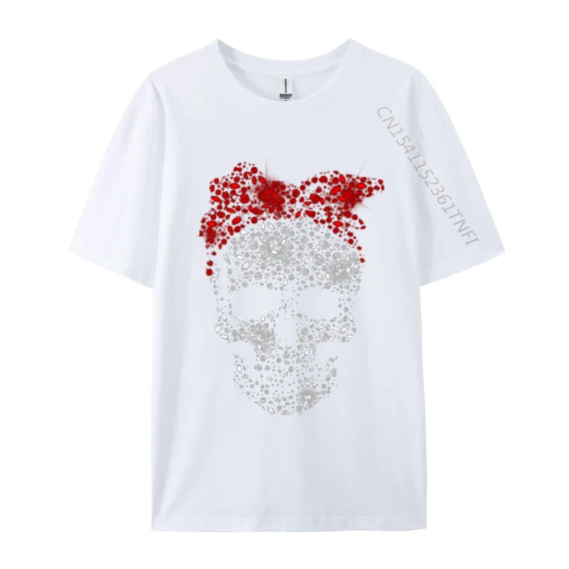 Skull T-Shirts Funny Winter New Men T Shirts O-Neck Men's Short Sleeve Tees 100% Cotton Harajuku Tops