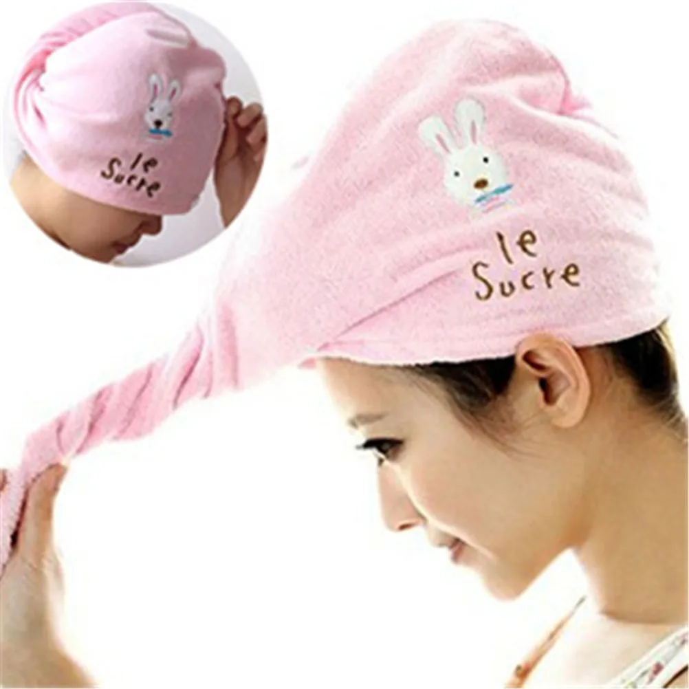 

1PC Cap Microfiber Bath Towel Towel Hair Dry Hat Quick Drying Cap Lady's Bath Tool Head Hat Bun Cap New
