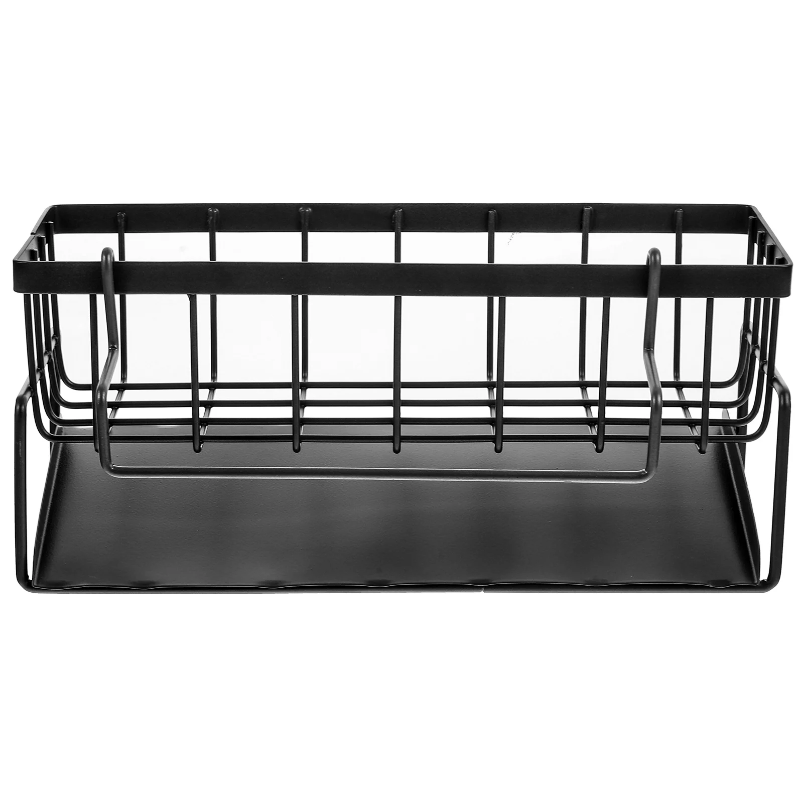 

Sink Kitchen Sponge Organizers Rack Dish Cloth Wrought Iron Dishcloth Wire Mesh Basket Drain Shelf