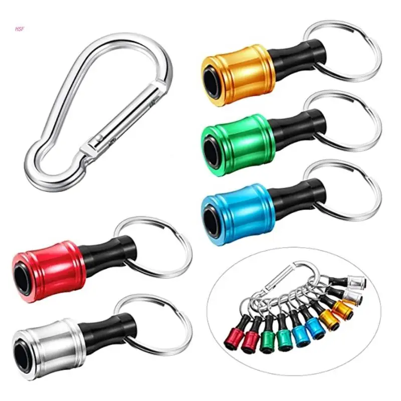 

10Pieces 1/4 Inch Hex Shank Keychain Extension Bar Fast Change Bit Holder Screwdriver Bits Holder Socket Adapter