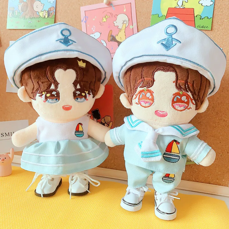 

[MYKPOP] KPOP Plush Dolls' Clothes & Accessories: Marine Set for for 20cm / 8 inch dolls (without doll) Fans Gift SC23030911