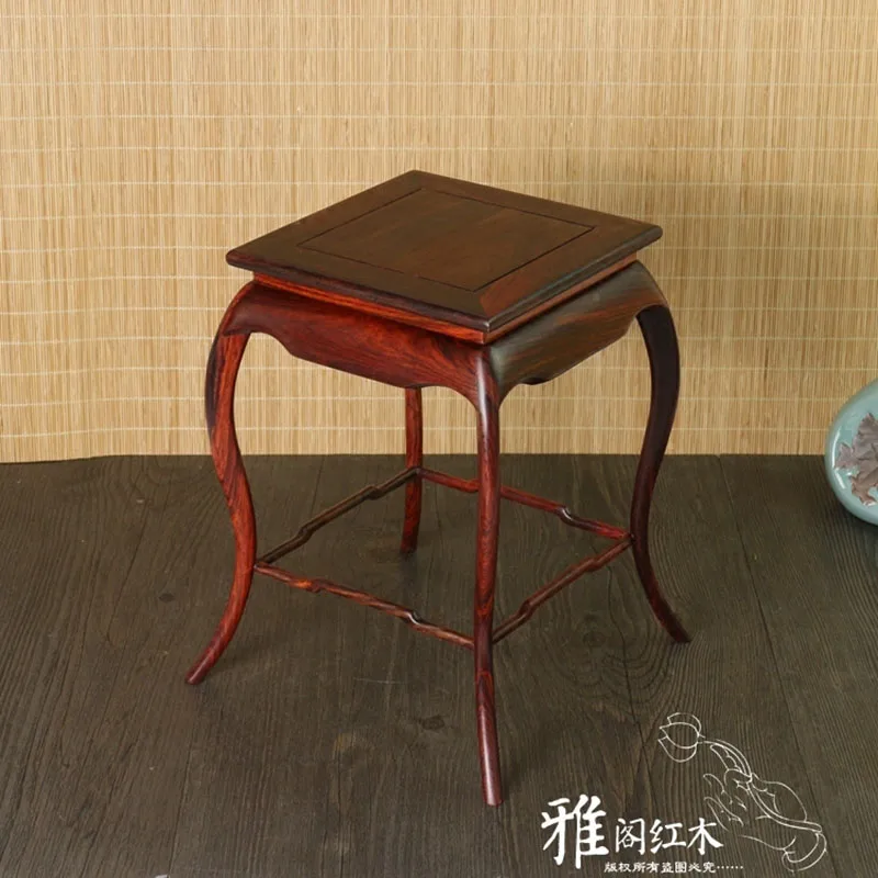 Dalbergia cochinchinensis Pierre RedWood резной квадратный бонсай Disply ваза подставка Артикул статуя Роскошная Коллекционная база