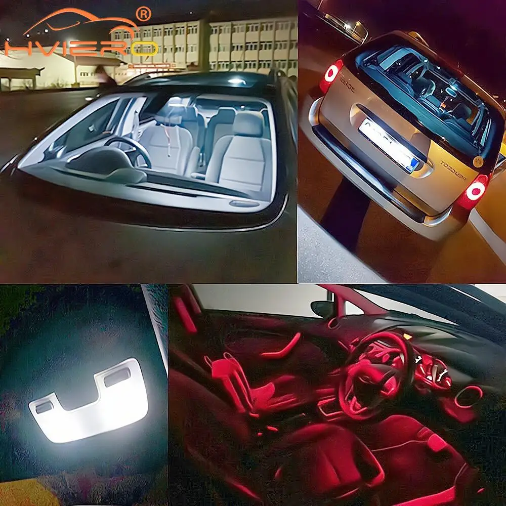 Универсальная Светодиодная Автомобильная Лампа T10 BA9S RGB 12SMD 15SMD 24SMD 36SMD 5050 12 В