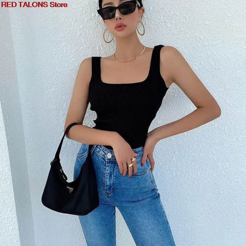 Новинка весна-осень 2022, европейские комбинезоны с острыми девушками, модная верхняя одежда с жилетом, Универсальные женские топы без рукаво...