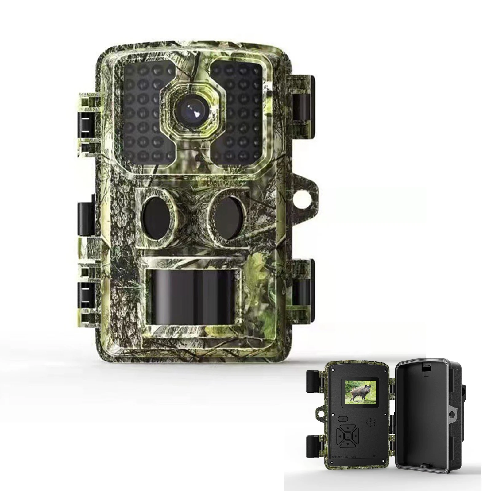 

1pc 4K Taking Trail Camera Game Hunting Camera Night Vision Security Surveillance 42pcs IR LEDs Optimized 2MP Image Sensor