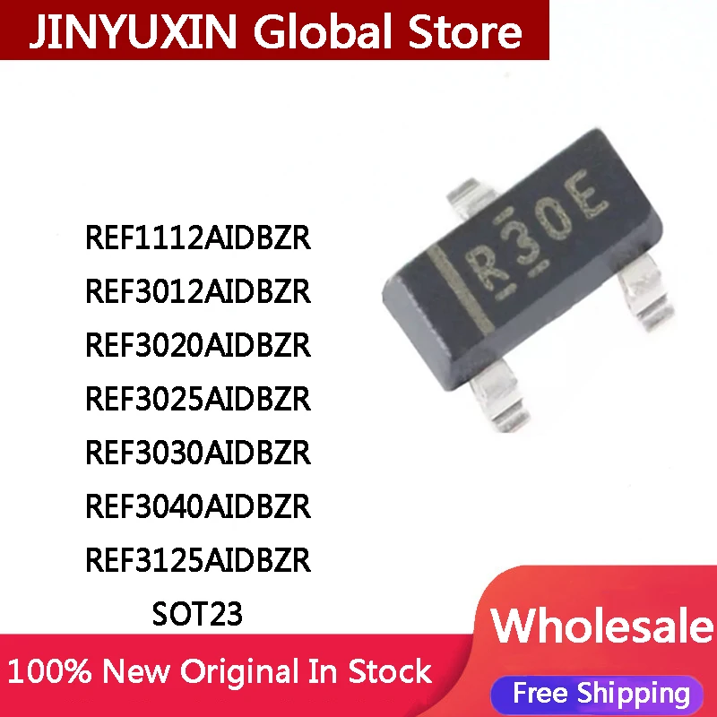5 шт., артикул REF1112AIDBZR REF3012AIDBZR REF3020AIDBZR REF3025AIDBZR REF3030AIDBZR REF3040AIDBZR REF3125AIDBZR SOT-23, артикул IC