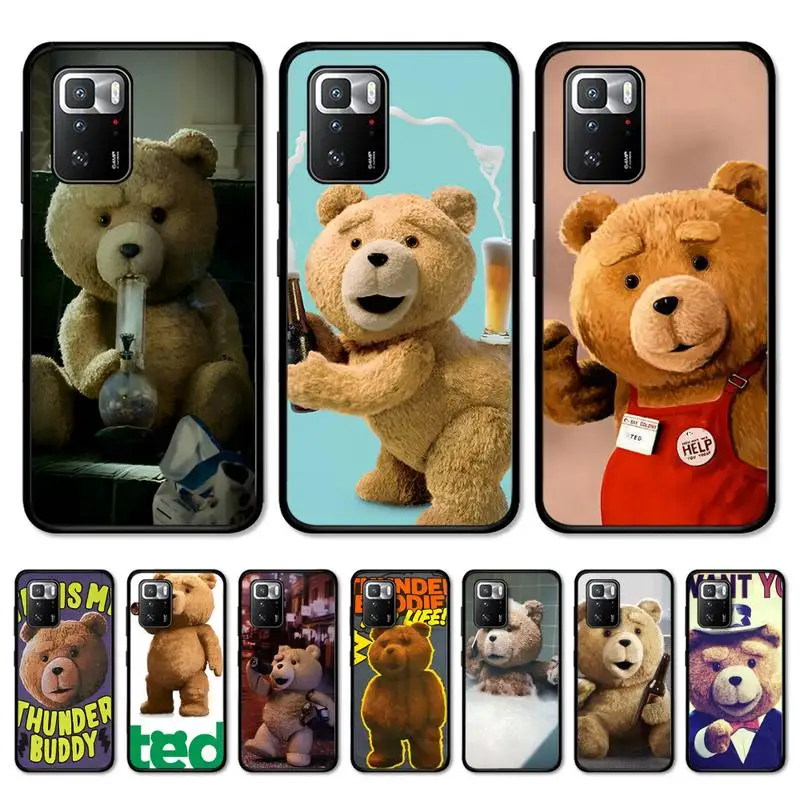 

Teddy Bear Phone Case for Redmi Note 8 7 9 4 6 pro max T X 5A 3 10 lite pro