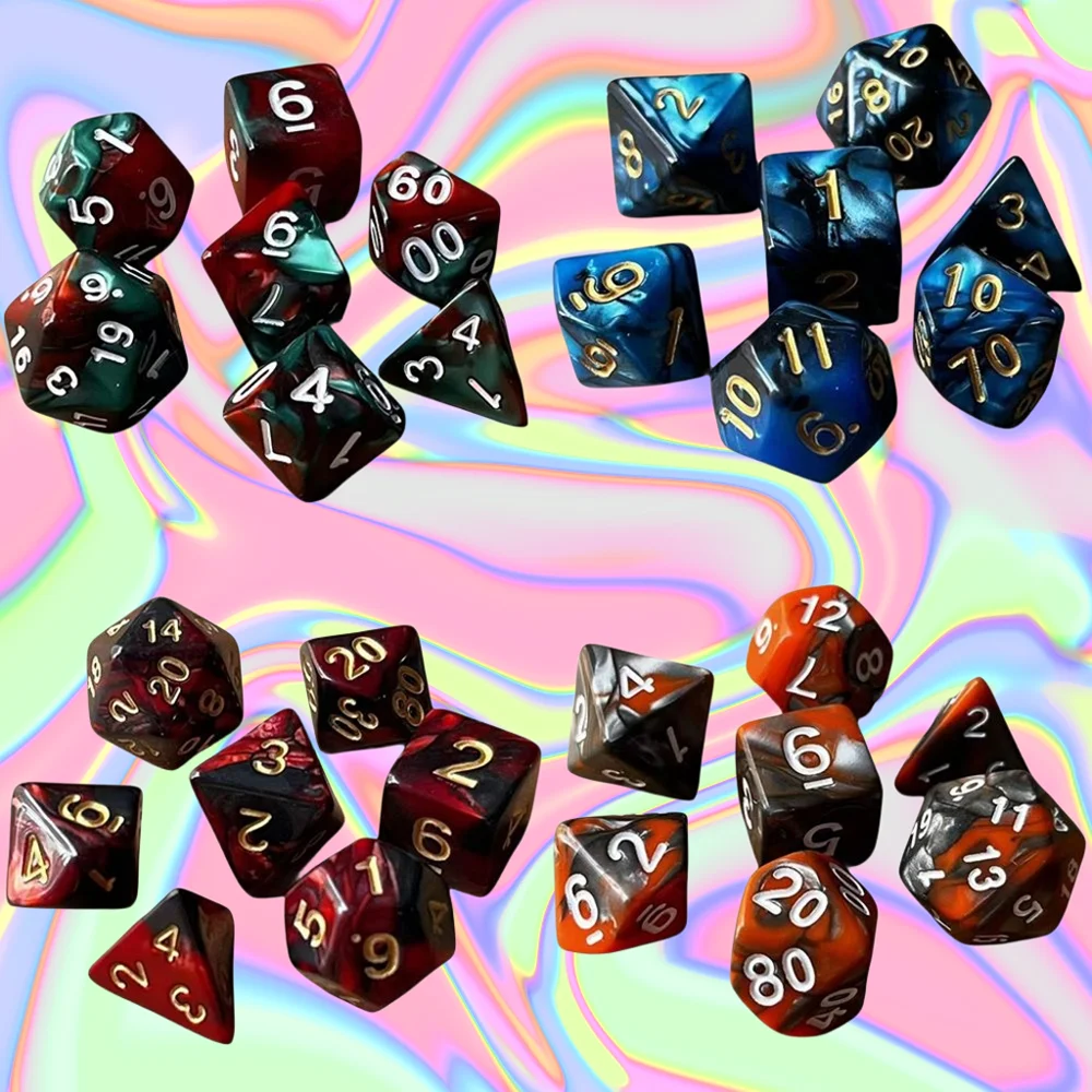 Totority 7 шт. игральные кости реквизит для настольной игры девичник аксессуары