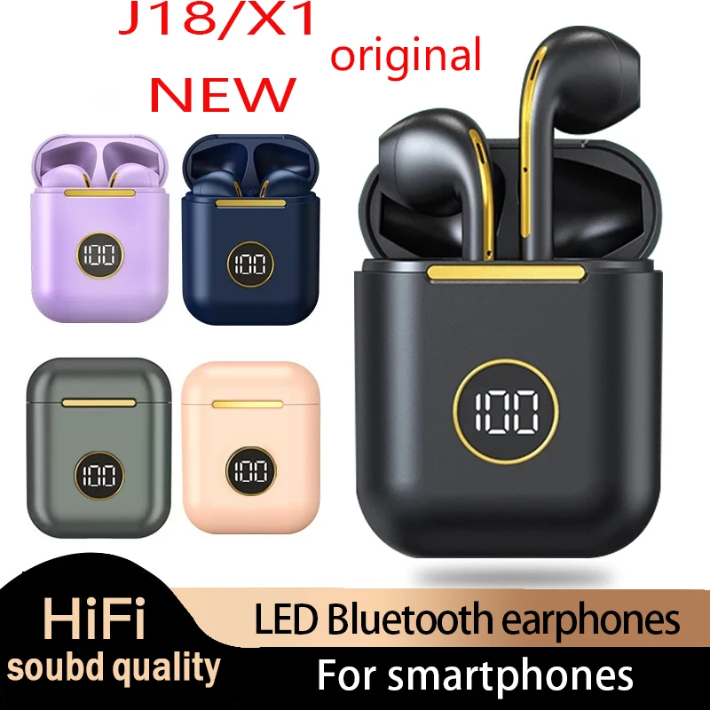 

X1 Tws Wireless Headphone Bluetooth 5.0 True Stereo Sport Game Headset In Ear With Microphone Touch Operate Hifi J18 For Xiaomi