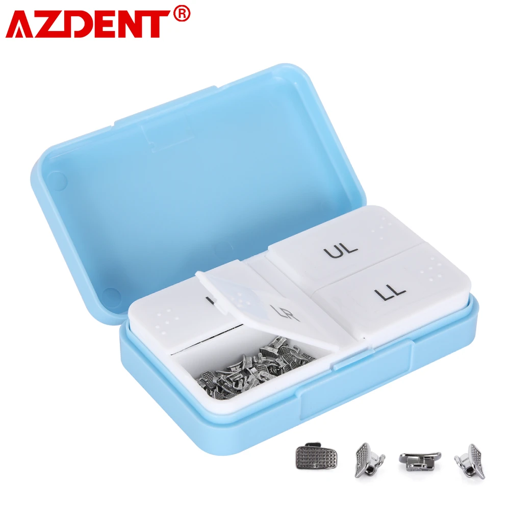 

AZDENT Dental 200pcs 1st /2nd Molar Bondable Monoblock Non-Convertible Single Roth/MBT 0.018/0.022 Buccal Tube Dentistry Tools