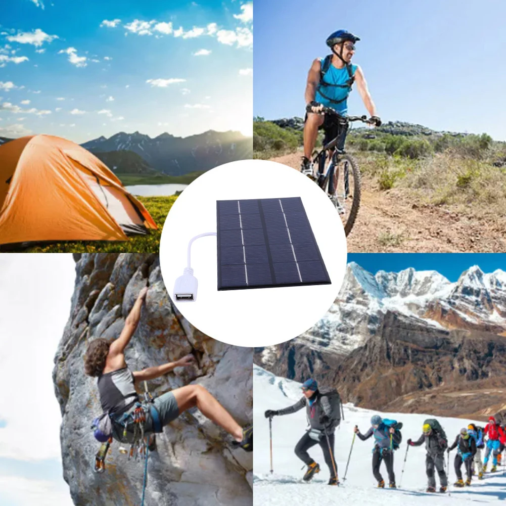 Уличная солнечная панель с USB 5 Вт В поликремний + эпоксидная смола для