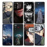 japan anime kakashi pain phone case for samsung galaxy s7 s8 s9 s10e s21 s20 fe plus note 20 ultra 5g soft silicone
