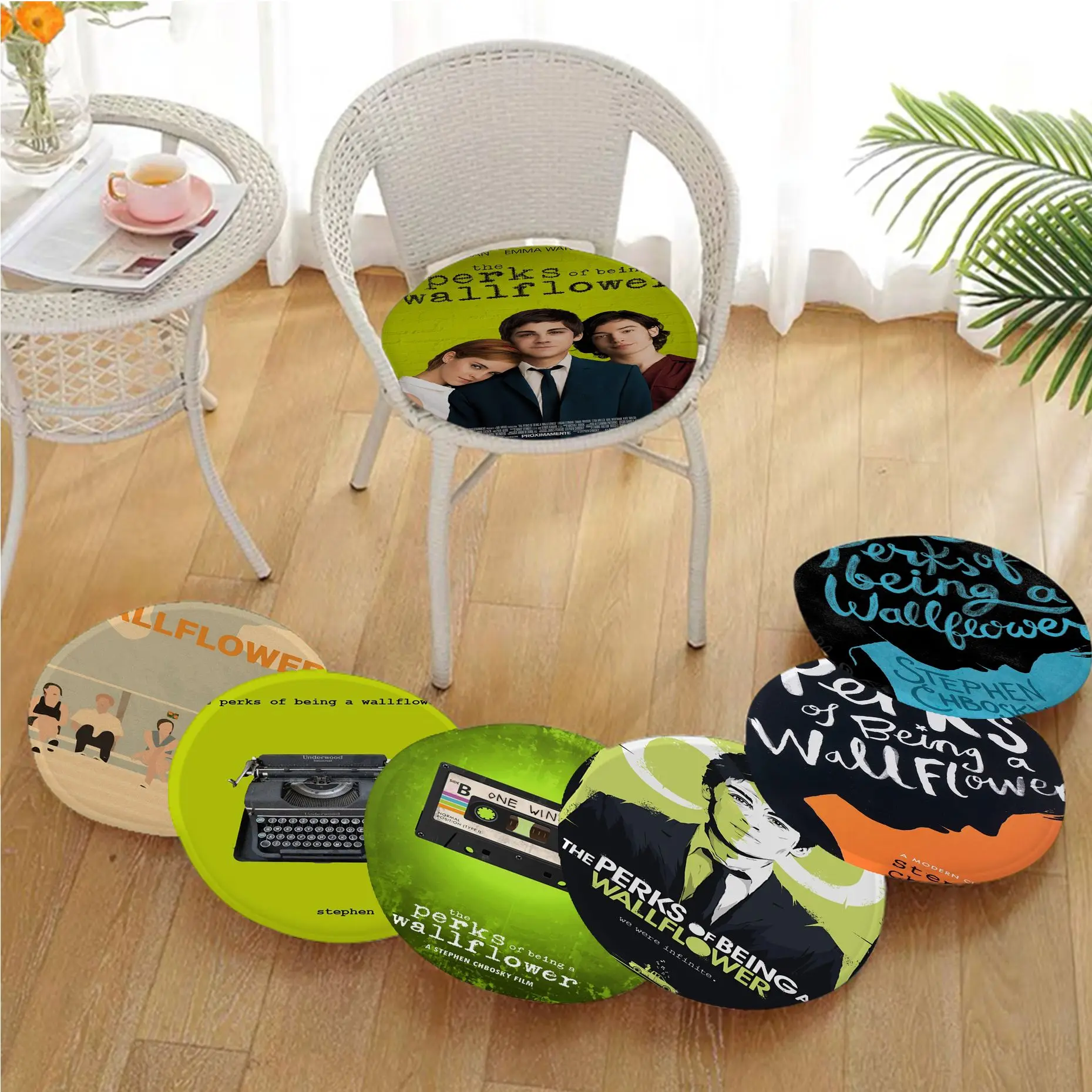 

Movie The Perks Of Being A Wallflower Art Chair Cushion Soft Office Car Seat Comfort Breathable 45x45cm Cushions Home Decor