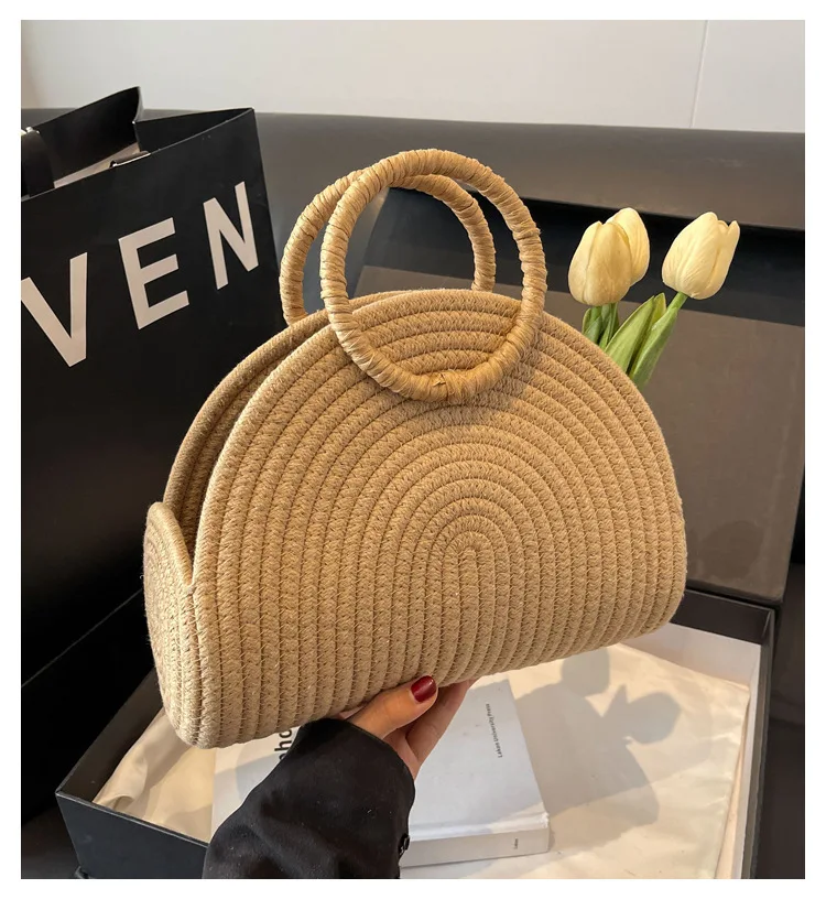 Сумочка Соломенная пляжная сумка для отдыха на море и в западном стиле