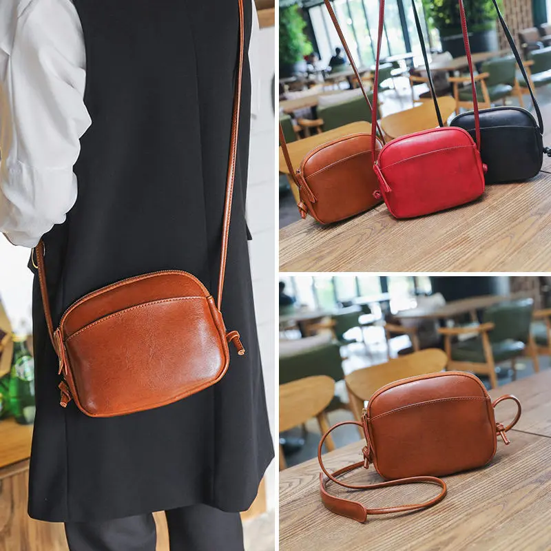 

Чудо-пакеты, новинка 2022, универсальная маленькая круглая сумочка мини, сумка-мессенджер через плечо, женская сумочка в стиле ретро из вощено...