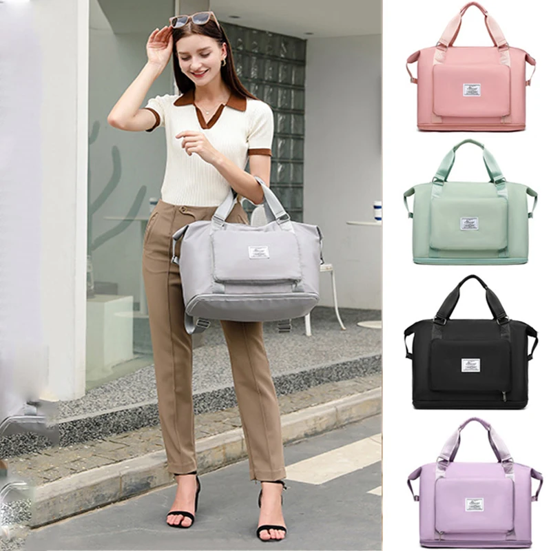 

Складной женский дорожный рюкзак, вместительная Дамская дорожная сумка, водонепроницаемый чемодан для спортзала, йоги, сумка на выходные