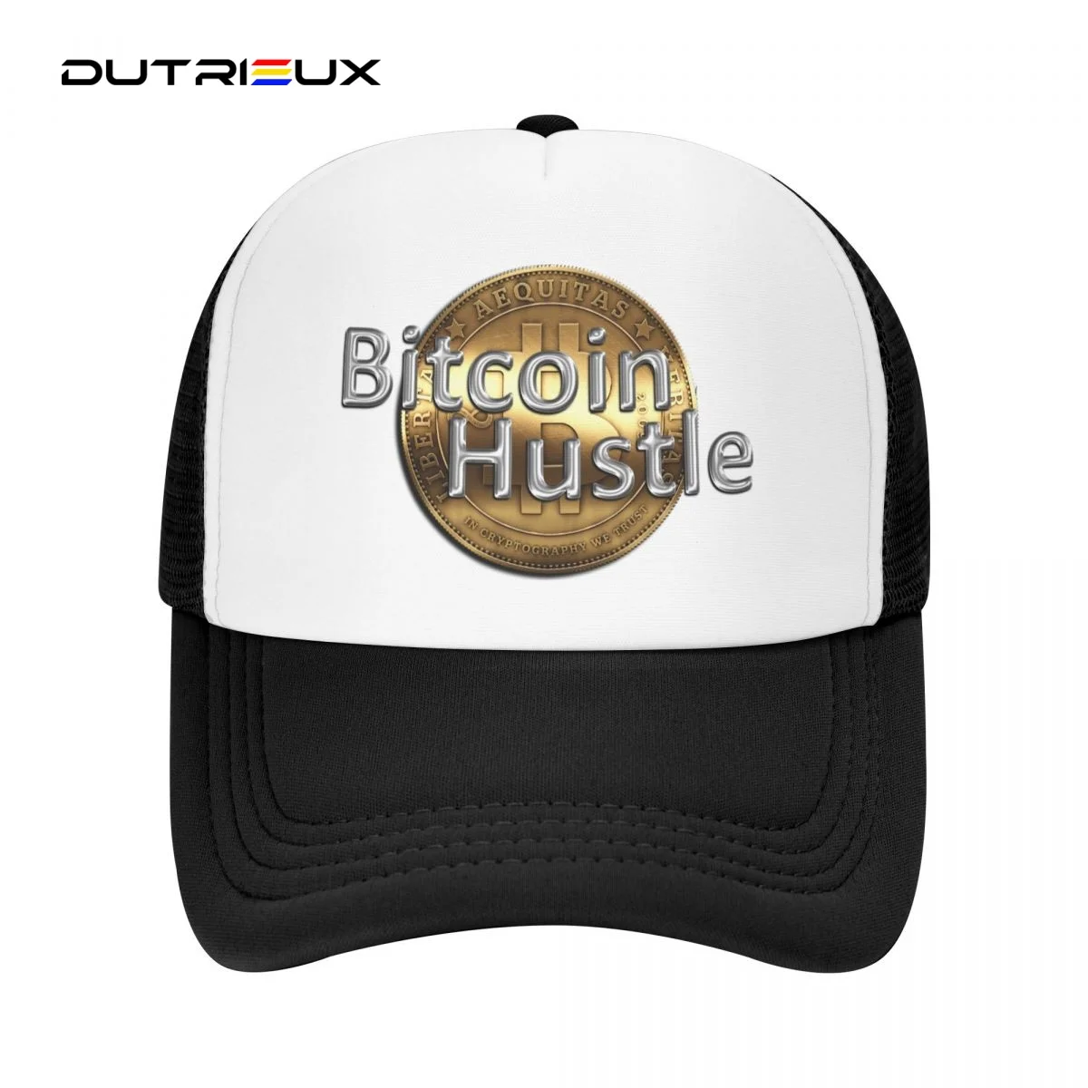 

Bitcoin Logo 3d Unisex Cap Casual Plain Baseball Cap Adjustable Snapback Trucker Hats For Women Men