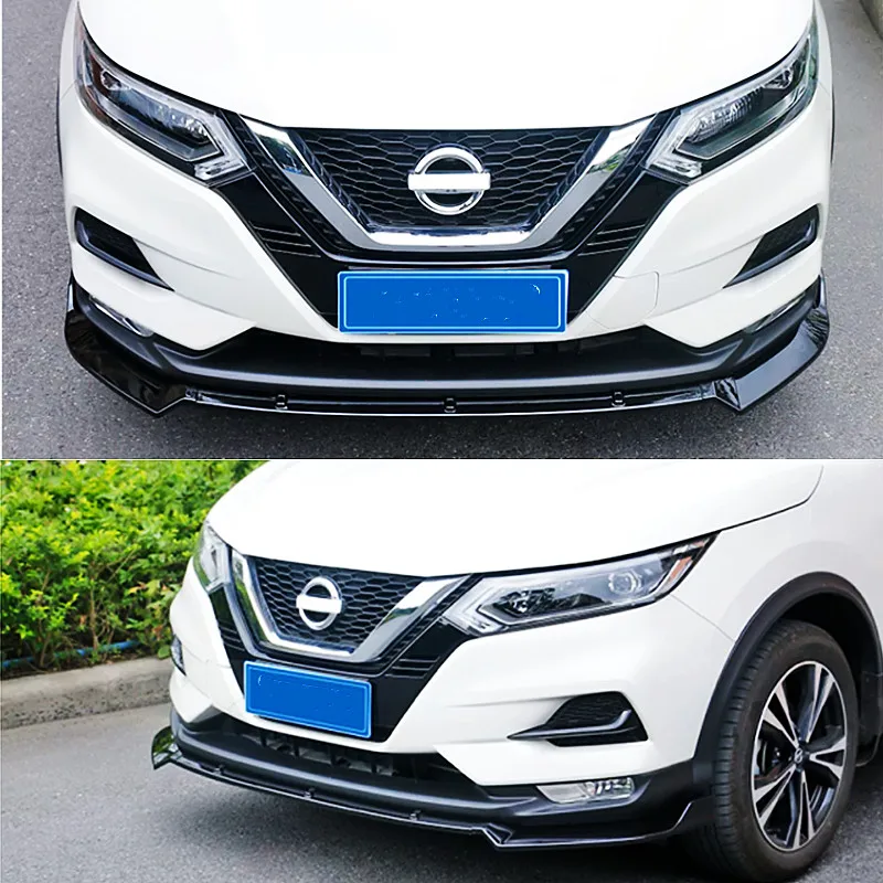 Фото Для Nissan Qashqai 2019-2023 автомобильный передний бампер, сплиттер для губ, подбородок, спойлер, комплект кузова, диффузор, защитная защита, внешние аксессуары №2