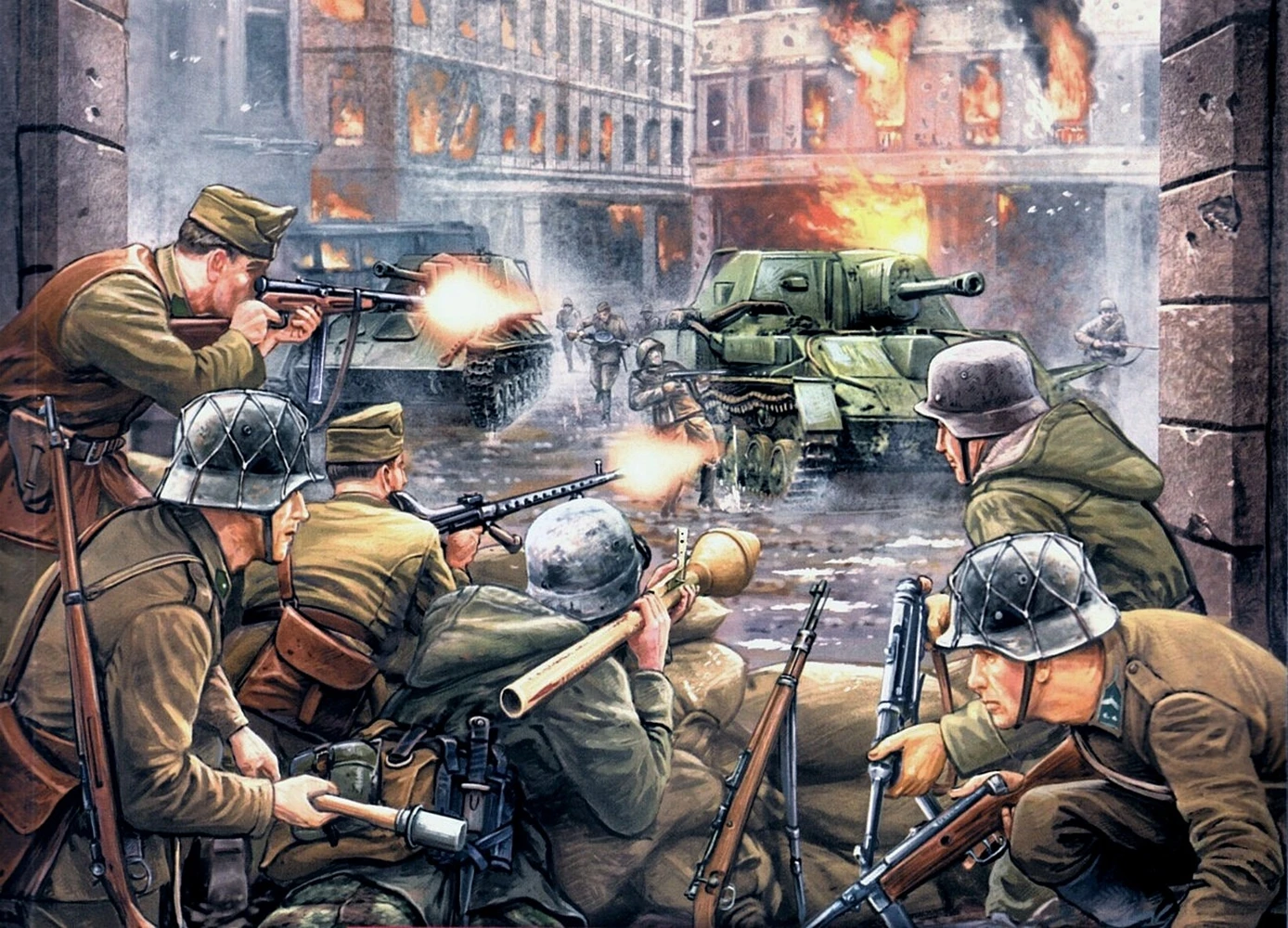 Винтажный постер на стену Второй мировой войны из крафт-бумаги героические