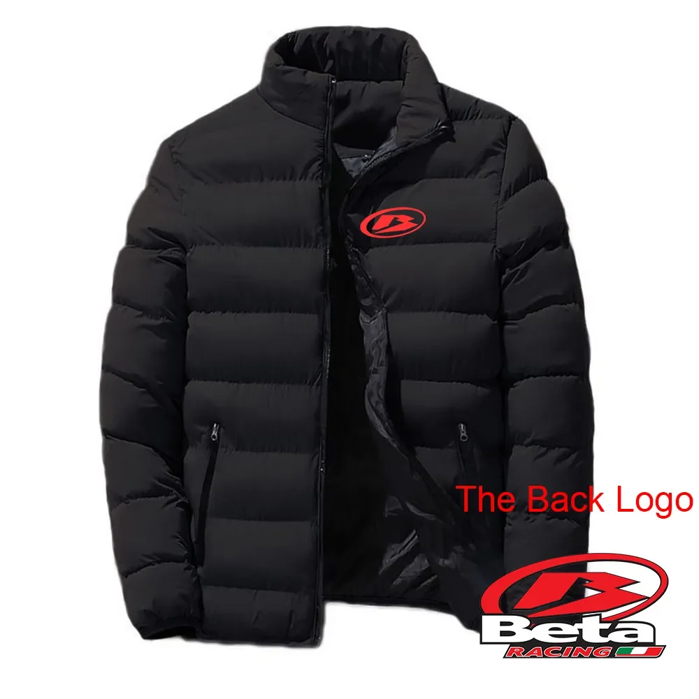 

2023 Men's New Winter Beta Racing Motocross Motorcycle Logo Print Slim Fit Cotton Liner Stand Collar Cardigan Design Down Jacket