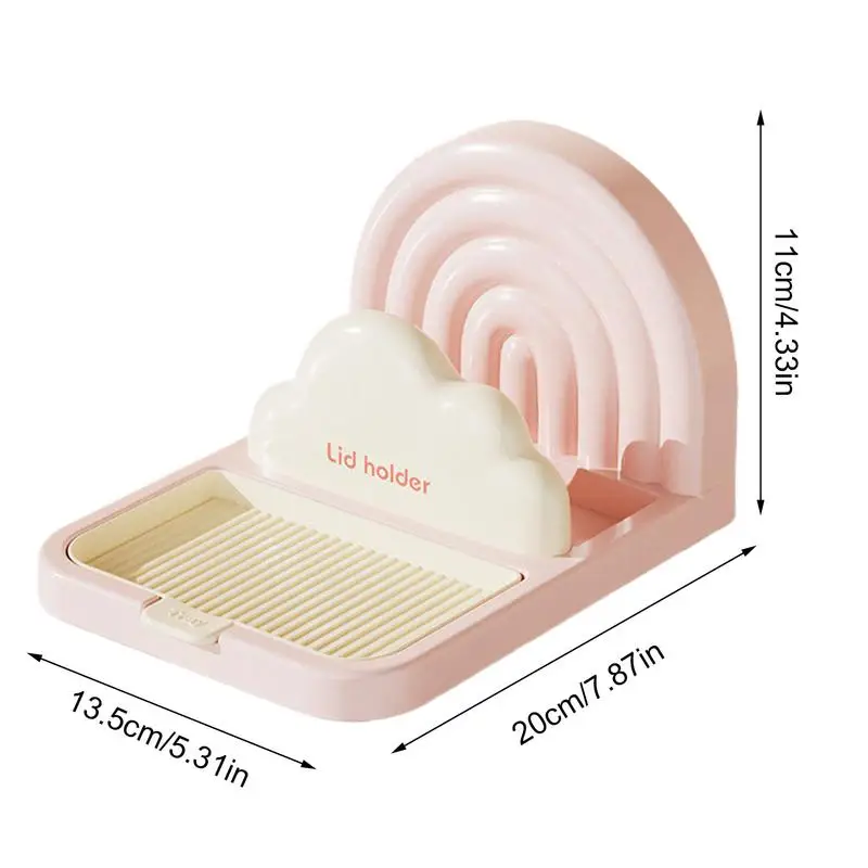 Держатель крышки кастрюли стойка на присоске держатель для без сверла