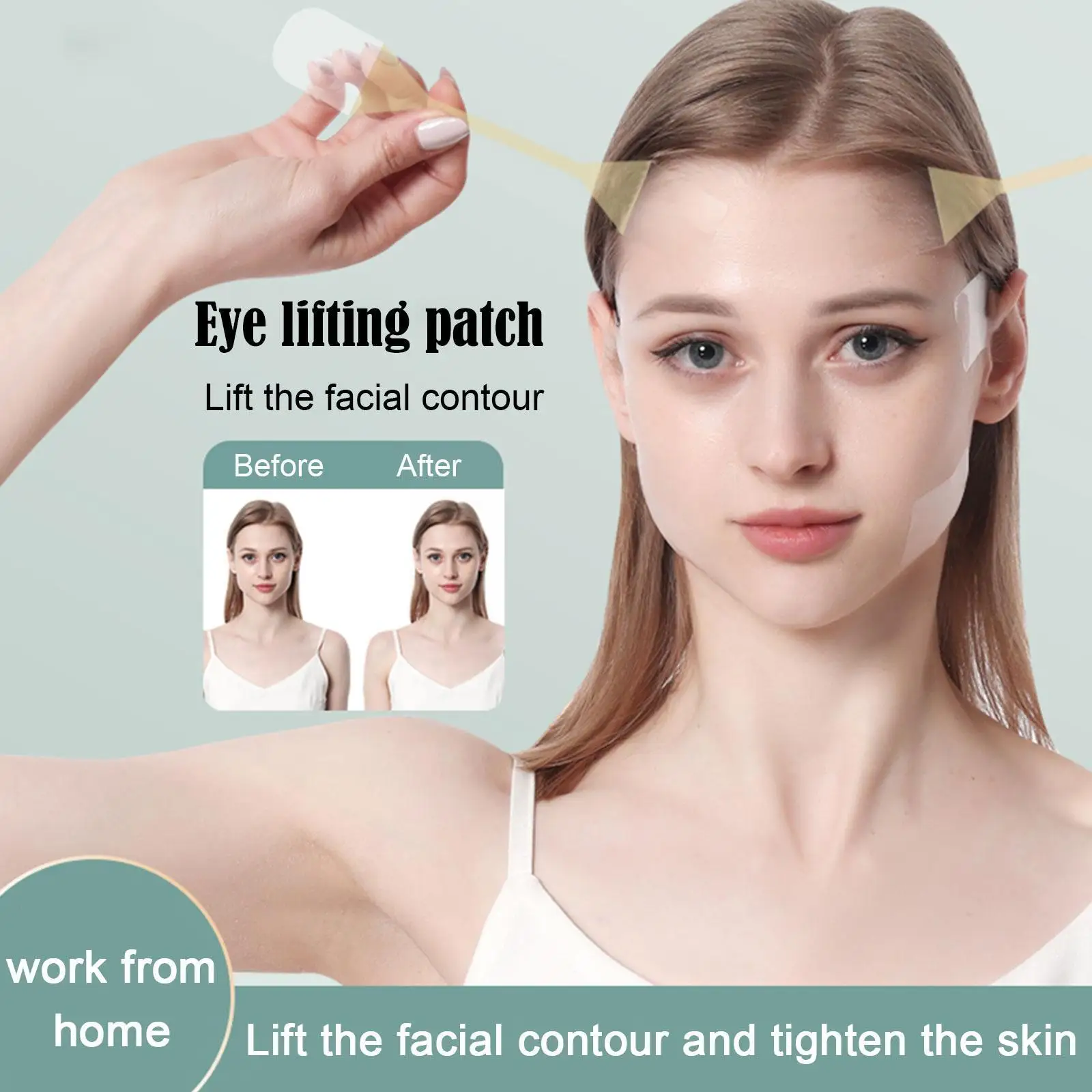 

V-Shape Tools Face Lift Stickers Power-Lifter Invisible Skin Facial Wrinkle Line Tight Face Beauty Tape Transparent Thin Ba D7X6