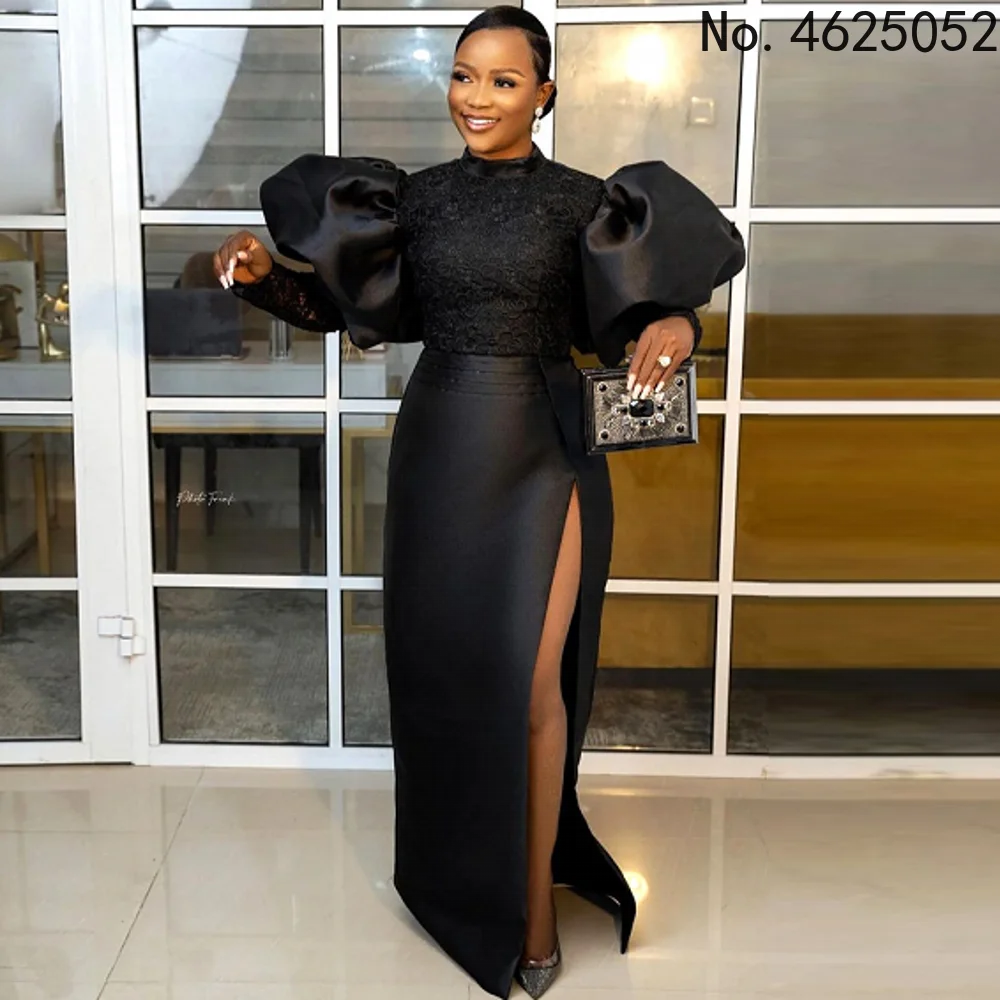 

Elegant Summer Party Event Dresses Women Pearl Beaded Bell Sleeve Bodycon Stretch Long Luxury Formal Dress for Cocktail Evening