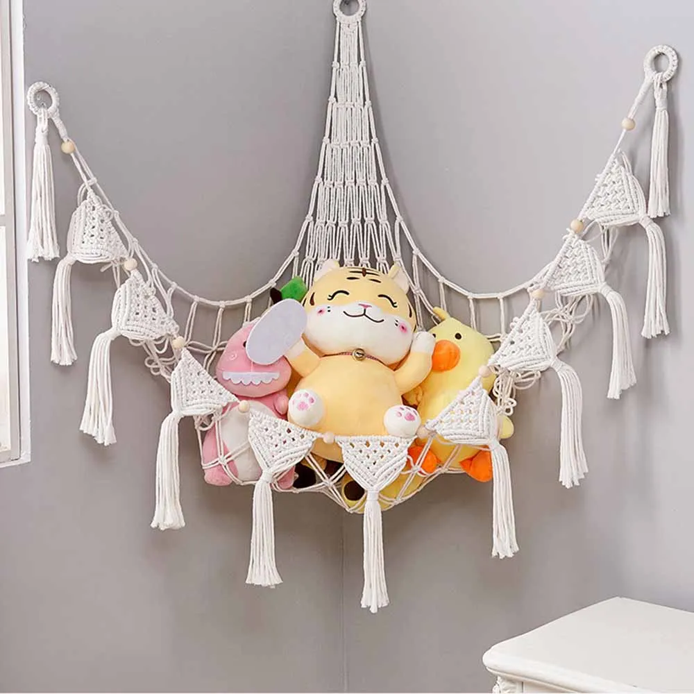 

Детская сетчатая настенная угловая подвесная сумка в виде животного с крючками для экономии места, мягкая подвесная детская игровая комнат...