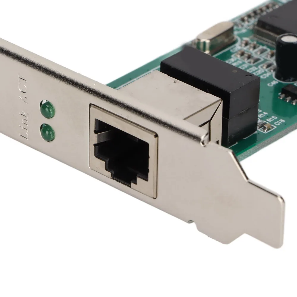 Фото Сетевая карта PCI Gigabit на чипе RTL8169: стабильная работа, высокоскоростная передача данных, Ethernet-карта PCI с одним портом RJ45 для игровых ПК №4
