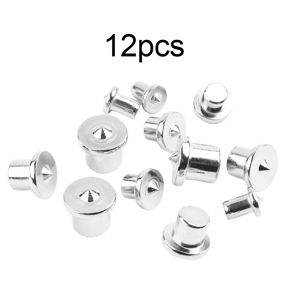 

12PCS 6/8/10/12mm Center Points Pin Woodworking Alignment Tool Round Wood Pin Locator Set For DIY Wooden Crafts