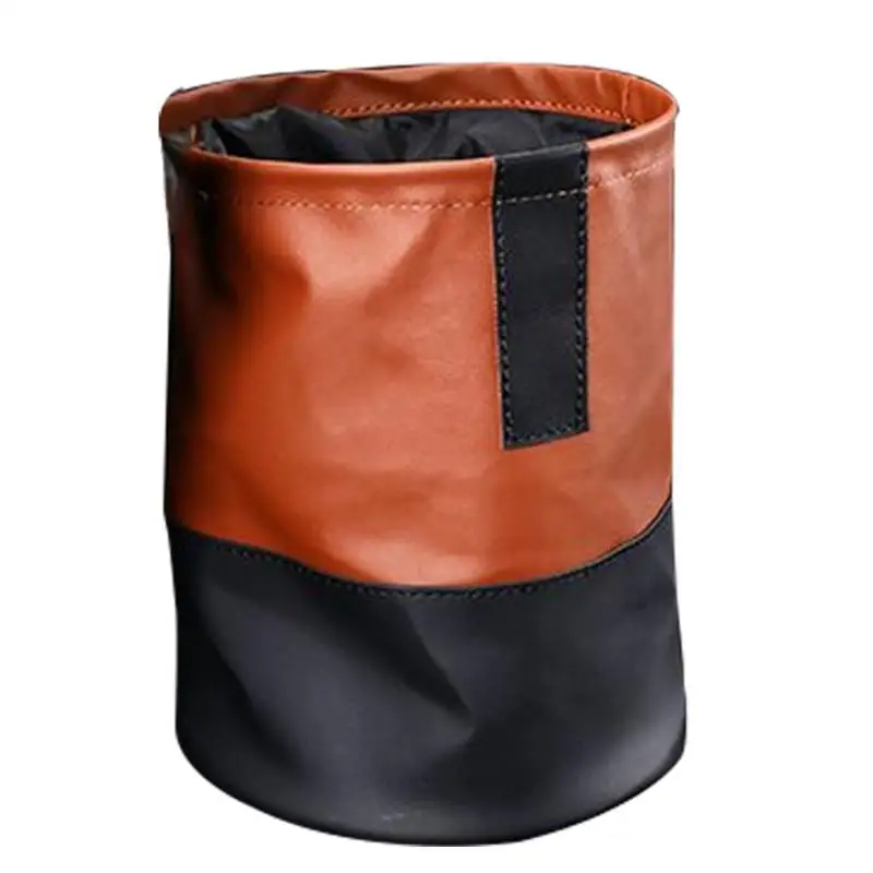 

Car Trash Bag Waterproof Waste Basket Bin Portable Car Interior Gear For RVs SUVs Truck And Cars