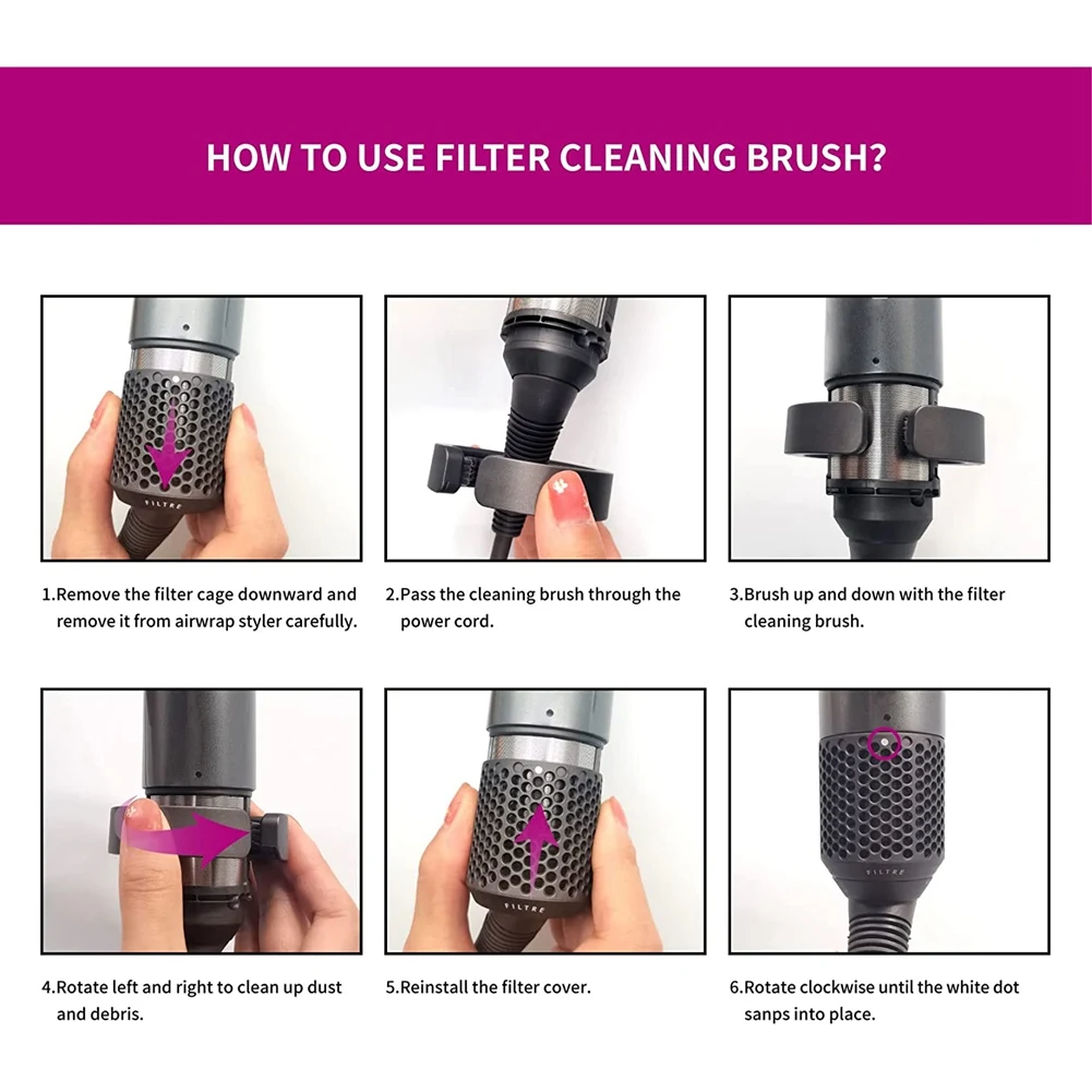 2 шт. щётки для очистки фильтра Dyson Airwrap Styler HS01 HS05