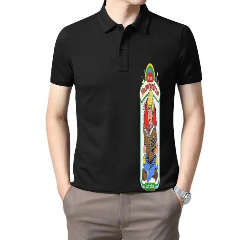 

Golf wear men NEW 6619 My First Necronomicon Funny Logo Size - Fashion Classic polo t shirt for men