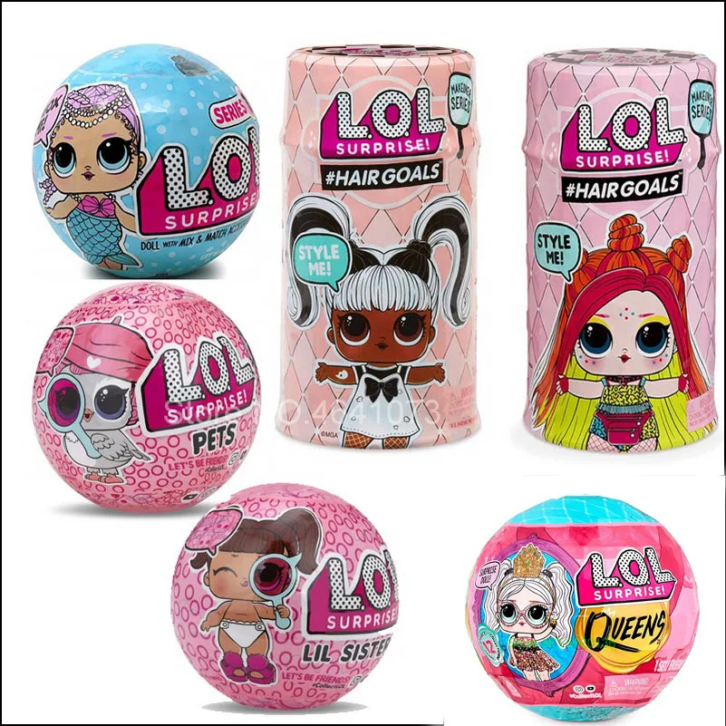 Новинка Оригинальная кукла-сюрприз с красивыми волосами LOLS 5 поколения DIY Ручная