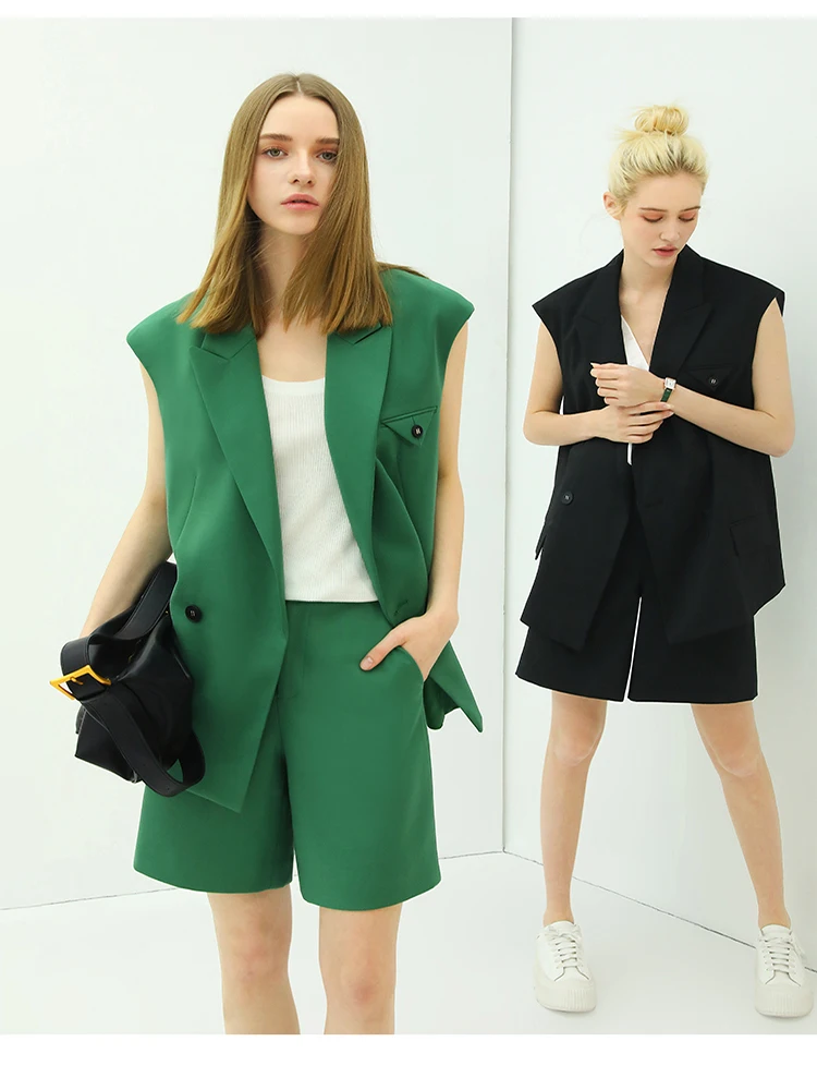 

New Ladies Suit Sleeveless Vest Women's Single -Breasted Vest And Casual Jacket Women's Clothing