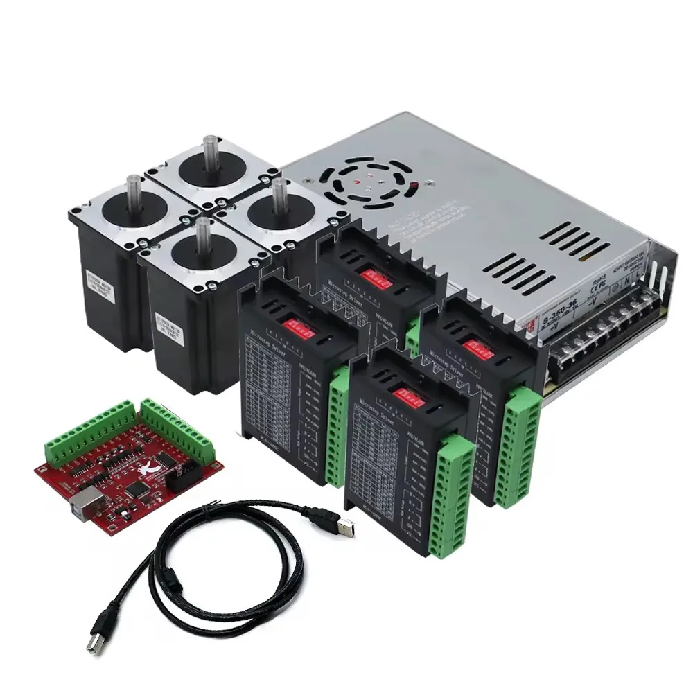 

HLTNC 3 4-осевой комплект с ЧПУ Nema 23 драйвером TB6600