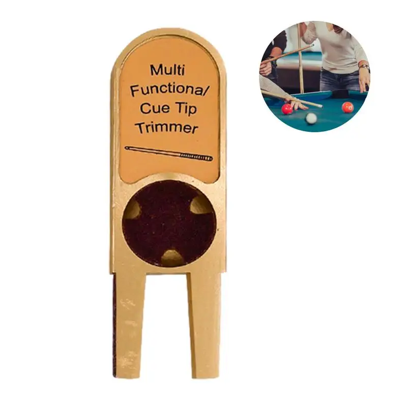 

Muti-functional U-shape Billiards Pool Cue Tip Trimmers Cue Tips Shaper Nickel Shaper Trimmer For Pool Cue Tip Repair Tool