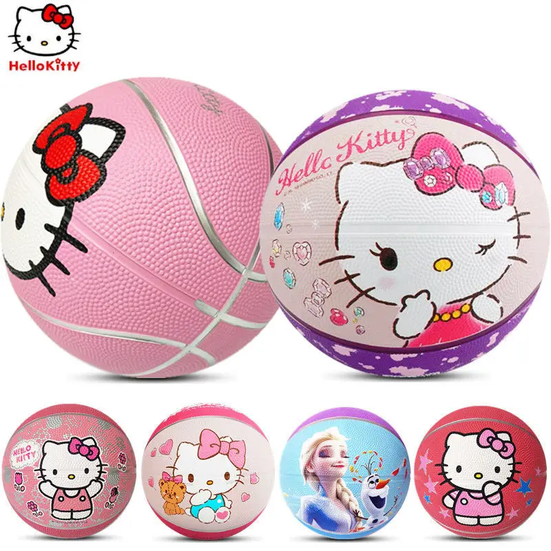 

Kawai Sanrio Cute Hello Kitty KT Cat Cartoon Toy Ball Girl's Clap Ball Pink Size 6/5 Utdoor Indoor Workoutmain Birthday Gift Toy
