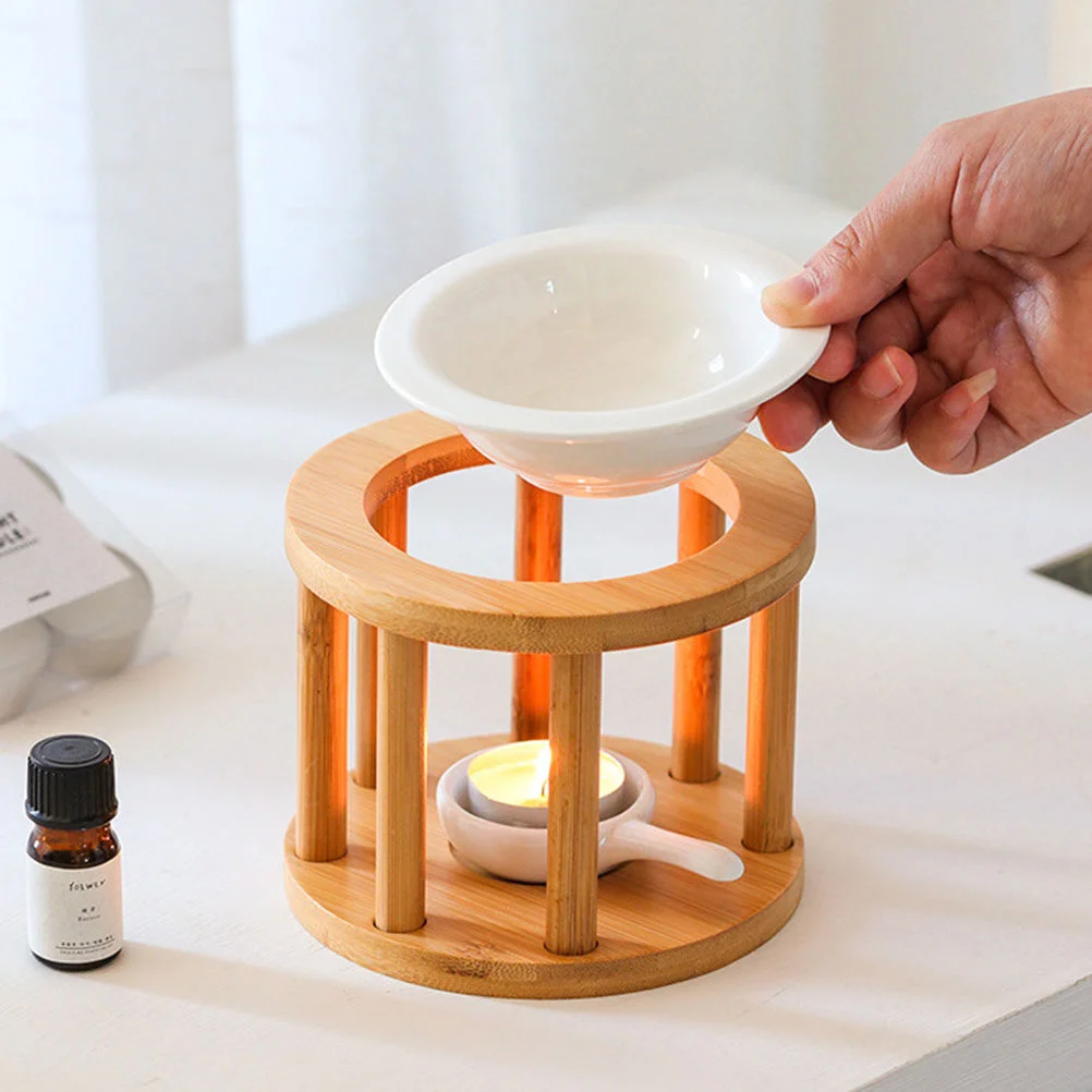

Tea Light Holder Aroma Burner Essential Oil Ceramic Wax Melt Diffusers Home
