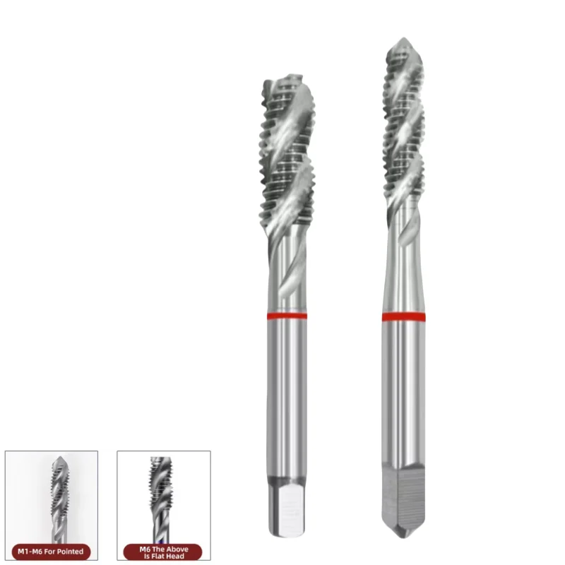 

HSSE JIS Стандартные метрические спиральные остроконечные метчики M2M3M4M5M6M8M10M12M14M16M18M20M22M24 Спиральный рифленый метчик Машинные резьбовые метчики